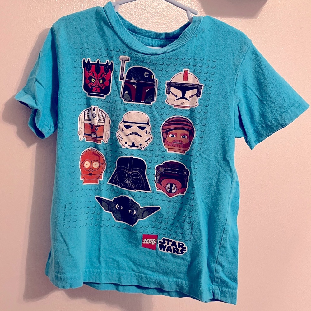 Lego Star Wars size 5/6 blue character tee